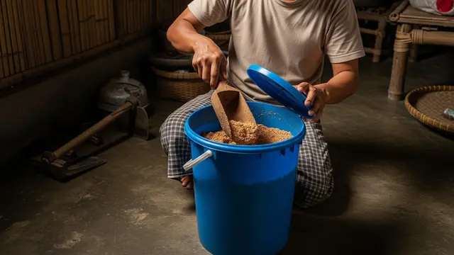 Cara Menyimpan Pakan Fermentasi agar Awet hingga 30 Hari/AI Generated