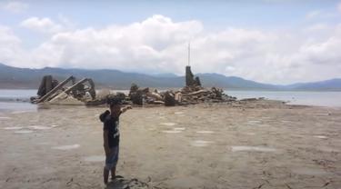 The submerged Old Pantabangan town in Nueva Ecija, Philippines / Youtube jv panaligan
