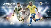 Banner Infografis Final Copa America 2021 Argentina vs Brasil (Liputan6.com/Abdillah)