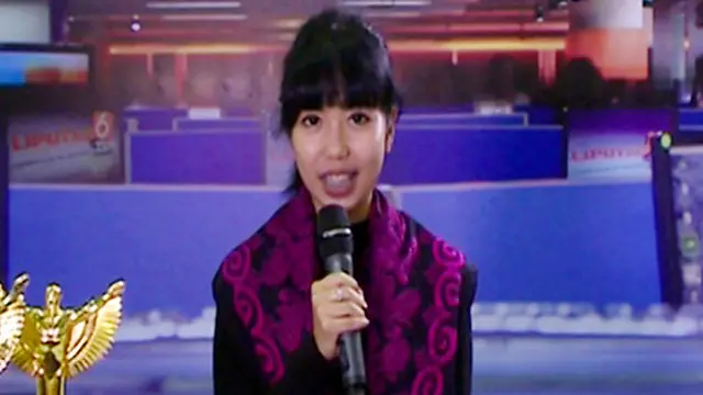 Eka Febriani Pengunjung dan Peserta Presenter di Indonesia Broadcaster Expo 2013
