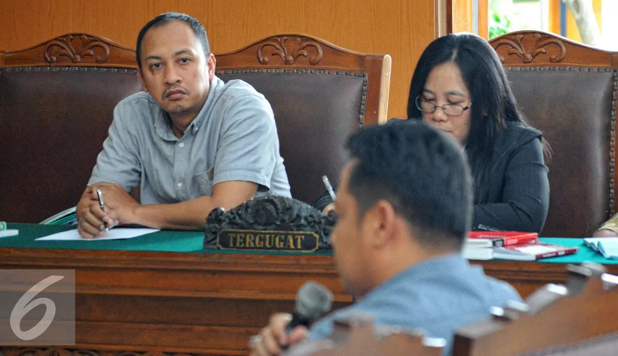 Suasana sidang praperadilan Ilham Arief dengan agenda mendengarkan keterangan saksi fakta di Pengadilan Negeri Jakarta Selatan, Jumat (3/7/2015). (Liputan6.com/Yoppy Renato)