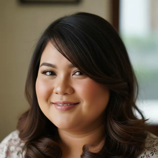 Model Rambut Wanita Panjang untuk Wajah Bulat dan Pipi Tembem (Gemini AI)