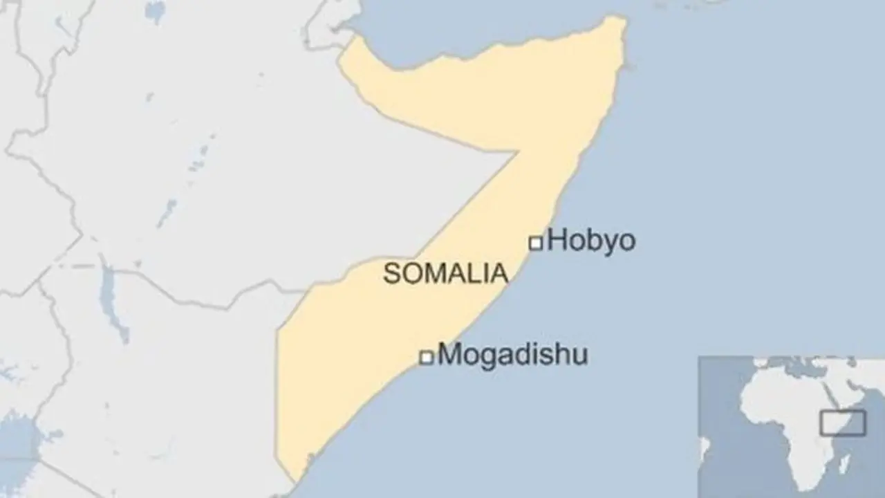 Perkiraan lokasi pelarian bajak laut Somalia. (BBC)