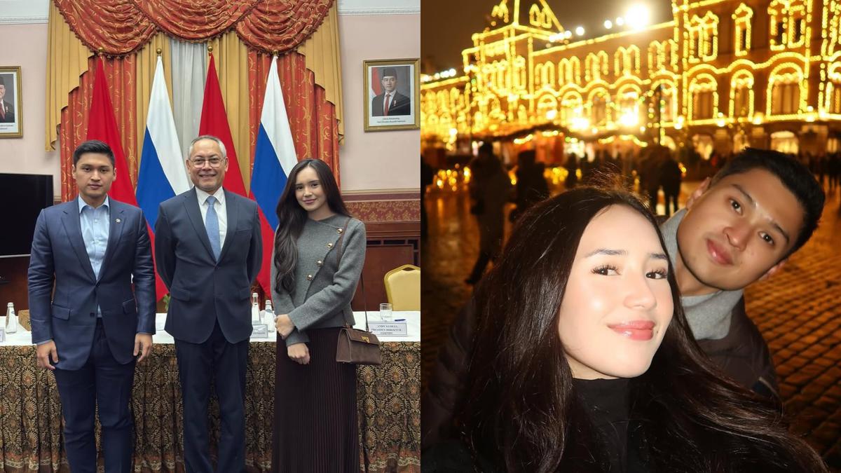 Gaya Modis Beby Tsabina Dampingi Suami Bertugas Sambil Liburan di Rusia, Tenteng Tas Brand Lokal Rp3,5 Jutaan
