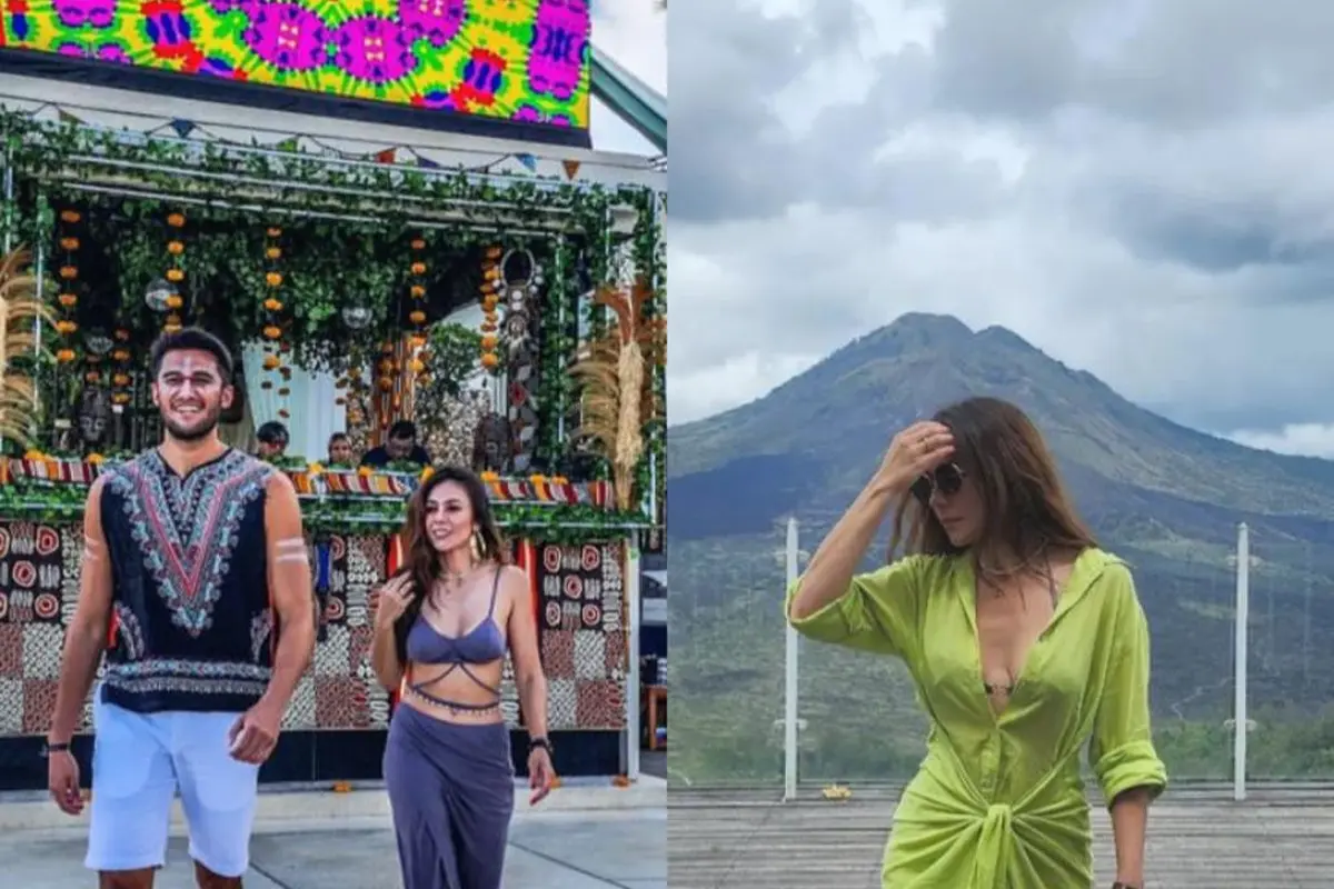 Gaya Liburan Wulan Guritno di Bali, Tampil dengan Bralette hingga V-neck Dress
