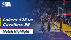 Highlights NBA 2019-2020, LA Lakers Vs Cleveland Cavaliers 128-99