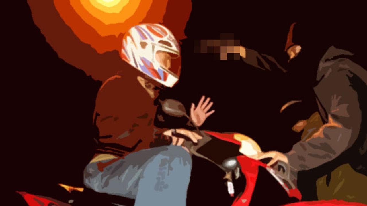 Ilustrasi Begal Motor