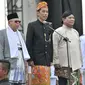 Pasangan capres dan cawapres Joko Widodo-Ma'ruf Amin dan Prabowo Subianto-Sandiaga Uno saat Deklarasi Kampanye Damai di Monas, Jakarta, Minggu (23/9). Deklarasi menandai dimulainya masa kampanye Pemilu 2019. (Merdeka.com/Iqbal Nugroho)