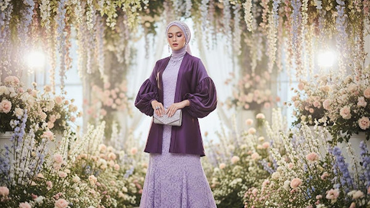 Rahasia Tampil Serasi: Kombinasikan Warna Netral atau Pastel pada Hijab dan Long Dress