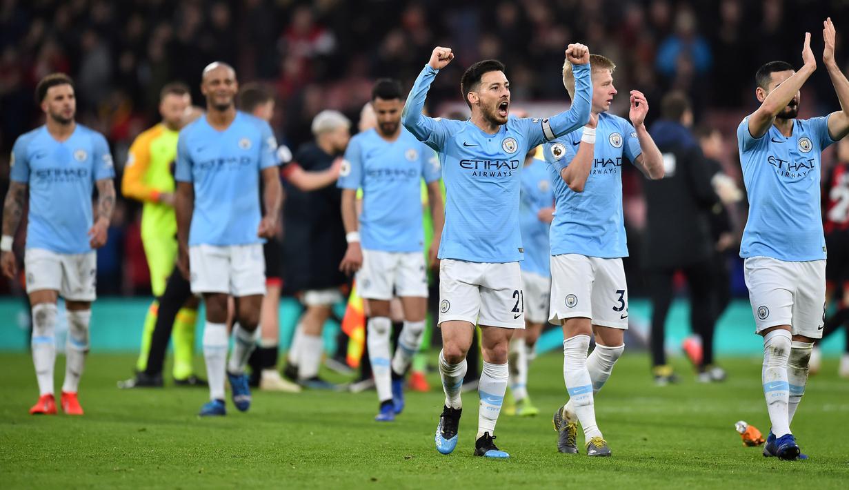 5. Manchester City memiliki rating bintang lima dengan overall rating 85. (AFP/Glyn Kirk)