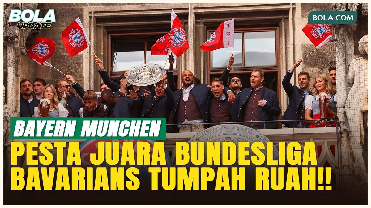 Ribuan Fans Pesta Juara! Bayern Munchen Rayakan Gelar Bundesliga ke-13 dalam 14 Musim