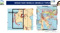 Badan Meteorologi, Klimatologi, dan Geofisika (BMKG) mengungkapkan, gempa yang terjadi di Majene, Sulawesi Barat pada Jumat (15/1/2021) dipicu oleh sesar naik Mamuju atau Mamuju Thrust.
