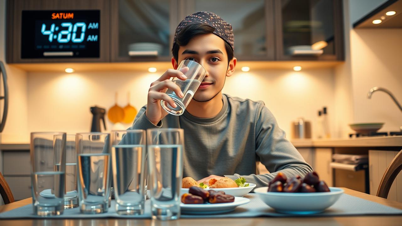 tips agar tidak haus saat puasa