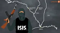 Banner ISIS Kalah (Liputan6.com/Triyasni)