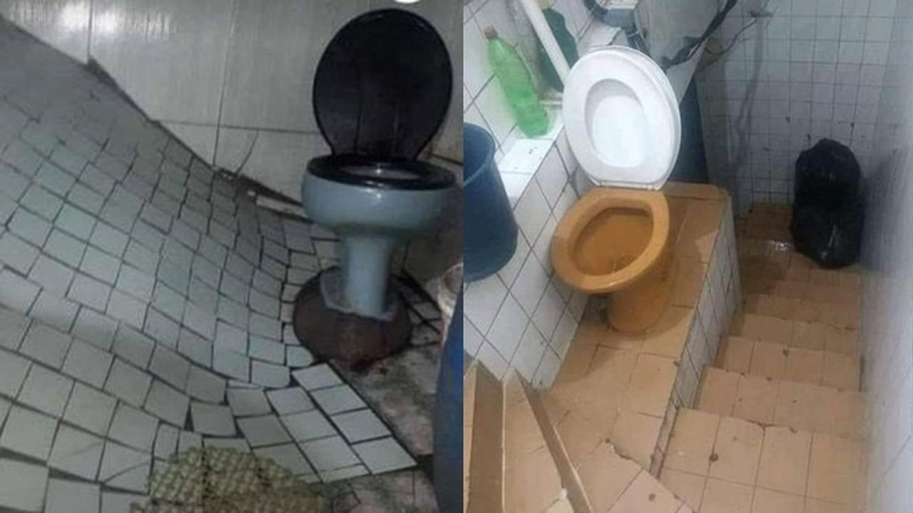 6 Potret Lantai Kamar Mandi Ini Nyeleneh, Enggak Habis Pikir