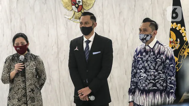 FOTO: AHY Temui Puan Maharani Bahas COVID-19