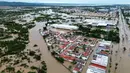 Badai John kembali menguat pada hari Kamis (26/9/2024) di Acapulco, Meksiko. (Francisco ROBLES/AFP)