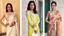 Kepergian Sridevi Kapoor  tentu menjadi luka bagi orang-orang terdekatnya seperti sahabat dan kerabat. Namun sosok cantik Sridevi ini nampaknya takpernah sirna, terlebih dengan balutan sarinya ini.  (Instagram/sridevi.kapoor)