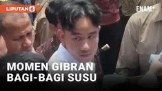 Wakil Presiden Gibran Rakabuming Raka blusukan ke pasar tradisional, Gotong Royong, Kota Magelang Jawa Tengah hari Minggu (27/10). Dalam kesempatan tersebut, Gibran memborong dagangan pedagang serta membagikan buku dan susu kepada warga pasar.