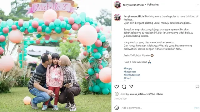 Ferry Irawan - Venna Melinda (Foto: Instagram/@ferryirawanofficial)