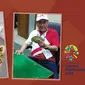 Banner Peraih Medali Termuda dan Tertua Asian Games 2018. (Liputan6.com/Triyasni)