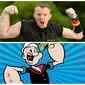 Matthias Schlitte, pria berlengan seperti Popeye. (Daily Mail)