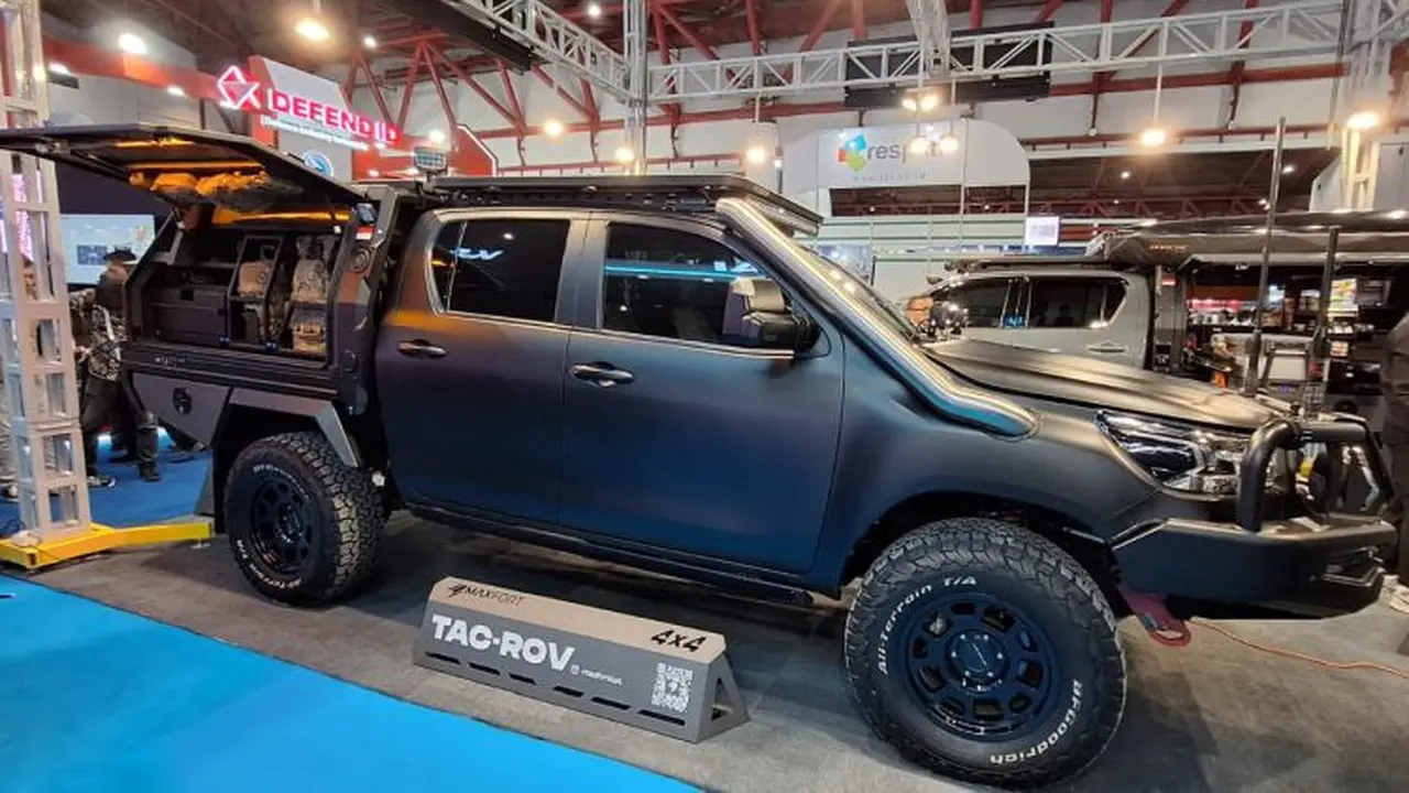 Keren Nih, Mobil 4x4 Bisa Disulap Jadi Kendaraan Taktis Militer Harian (Arief A/Liputan6.com)