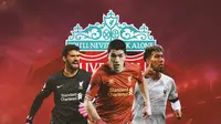 Liverpool - Alisson Becker, Luis Suarez, Roberto Firmino (Bola.com/Adreanus Titus)