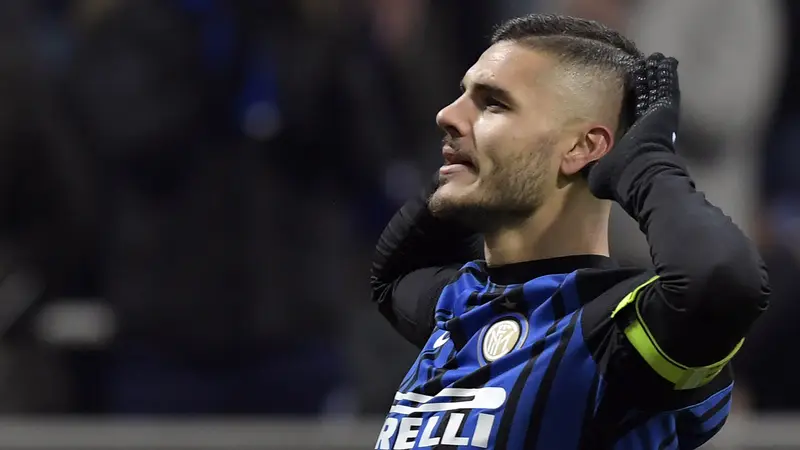 FOTO: Mauro Icardi Antar Inter Milan Kalahkan Atalanta