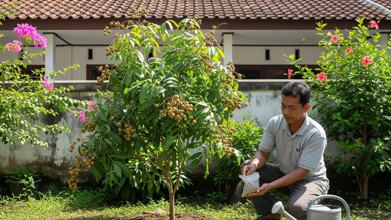 Ilustrasi Pohon Kelengkeng