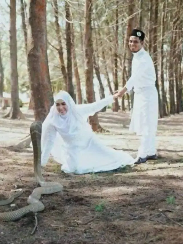9 Potret Prewedding Absurd di Alam Terbuka, Hasilnya Bikin Geleng Kepala