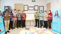 Kunjungan manajemen PLN Riau ke rumah sakit rujukan Covid-19 terkait pelayana listrik selama pandemi. (Liputan6.com/M Syukur)