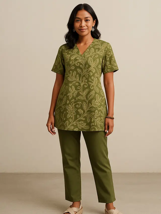 Kulit Sawo Matang Cocok Pakai Batik Warna Apa/Ilustrasi oleh AI