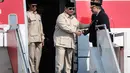 Presiden Prabowo Subianto kembali ke Tanah Air setelah menghadiri Konferensi Tingkat Tinggi (KTT) Perdamaian Gaza di Mesir. (YASUYOSHI CHIBA/AFP)