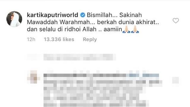 Ucapan selamat untuk Syahrini (foto: instagram @princessyahrini)