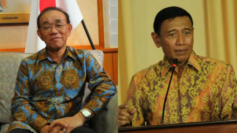 Dubes Jepang, Yasuaki Tanizaki dan Menteri Koordinator Politik, Hukum dan Keamanan, Wiranto. (Dokumentasi Liputan6.com)