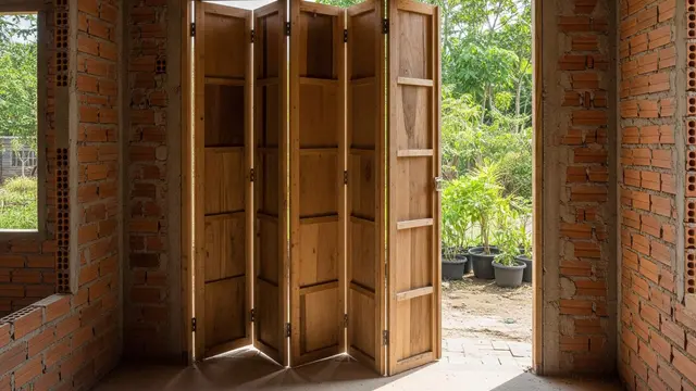 Desain Rumah Tumbuh dengan Pintu dari Papan Cor Bekas
