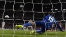 Eksekusi penalti Cristiano Ronaldo di menit 119 menutup pesta Madrid di Estadio da Luz, Lisbon, Portugal, Minggu (25/5/2014) dinihari WIB (AFP PHOTO/FRANCK FIFE)