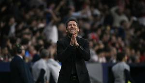 Diego Simeone baru saja mencatatkan rekor gemilang sebagai pelatih sepak bola. (AFP/Javier Soriano)
