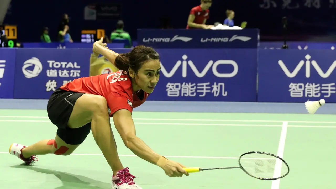 Tunggal putri Indonesia Bellaetrix Manuputty 