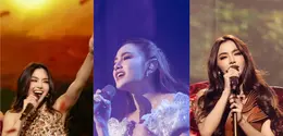 Mahalini Raharja menandai come back-nya di industri hiburan dengan menggelar konser tunggal. Ia tampil bak diva dengan deretan kostum panggung rancangan desainer Tanah Air [@mahaliniraharja]