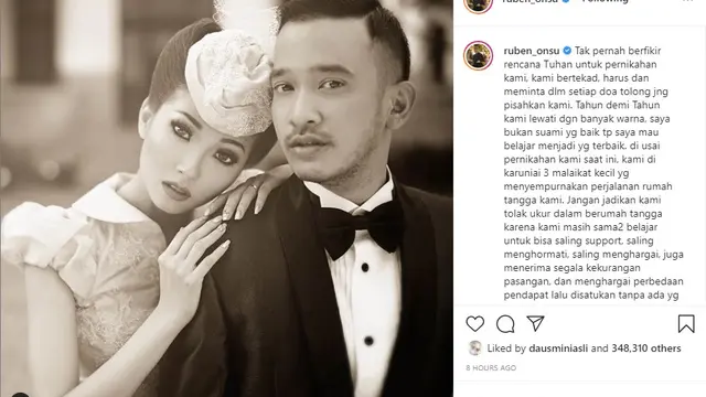 Ruben Onsu - Sarwendah (Foto: Instagram/@ruben_onsu)