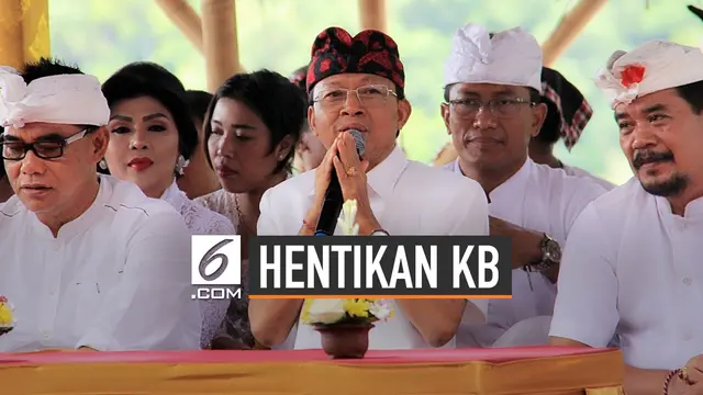 VIDEO: Alasan Gubernur Bali Hentikan KB 2 Anak Cukup