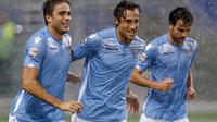 SEPASANG - Alessandro Matri mencetak sepasang gol bagi Lazio ke gawang Udinese. (REUTERS/Giampiero Sposito)