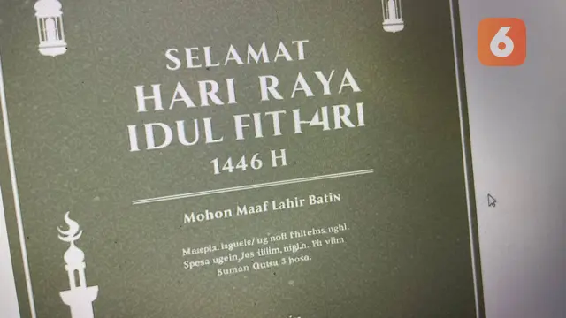 Membuat kartu ucapan Idul Fitri dengan bantuan AI