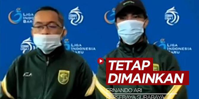 VIDEO: Tidak Ada Stok Kiper, Aji Santoso Akan Tetap Mainkan Ernando Ari untuk Persebaya Surabaya