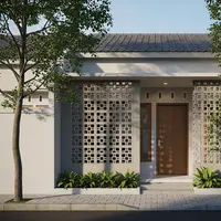 Rumah Mungil dengan Ventilasi Beton Roster/Desain Rumah Mungil Bebas Bau Apek dan Anti Pengap, Hunian Lebih Nyaman (Sumber: gemini.com)