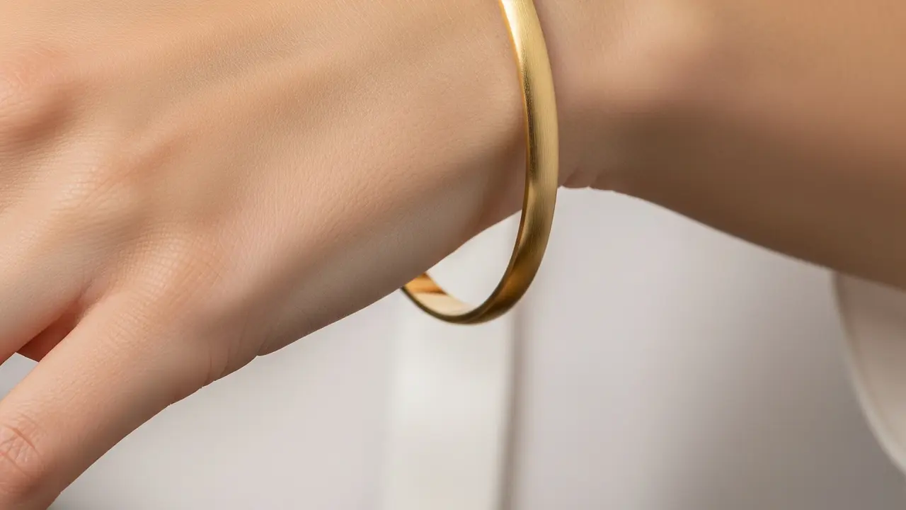 Model Gelang Emas Kecil yang Cocok untuk Wanita Aktif (Image by Gemini AI)