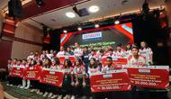 Puluhan atlet muda menerima apresiasi dari Bakti Olahraga Djarum Foundation di XXI Lounge, Plaza Senayan, Jakarta, Rabu (28/1/2026). (Bola.com/Hery Kurniawan)