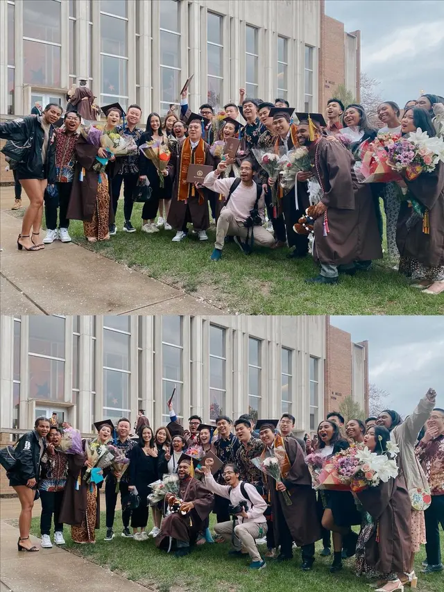 Beby Tsabina raih gelar sarjana Western Michigan University, Amerika Serikat (Foto: Instagram bebytsabina)